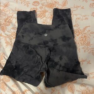 lululemon athletica Black Tie-Dye Leggings